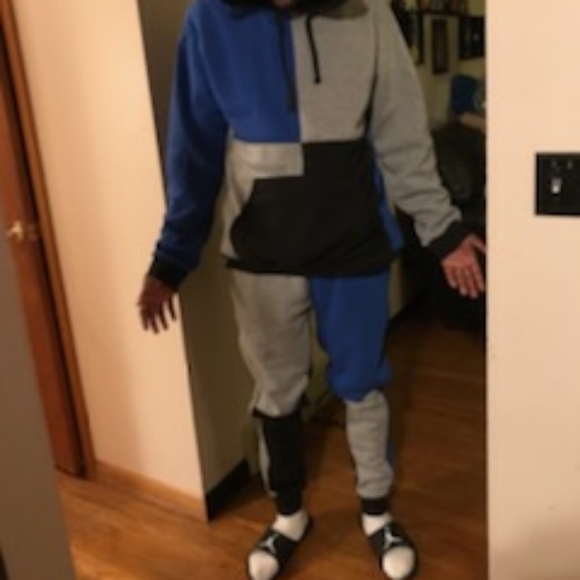 Men's Colorblock Jogger Set - Picture 5 of 6